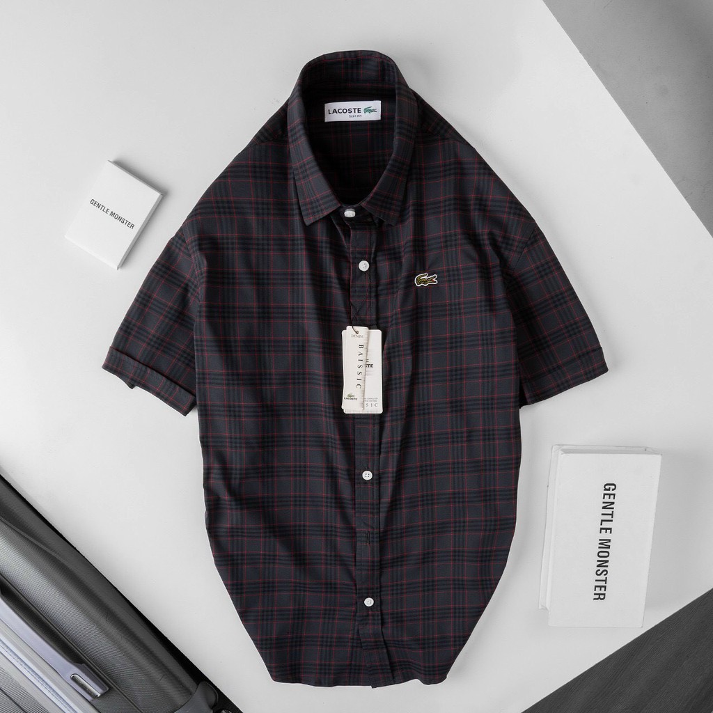 Áo Sơ Mi Ngắn Tay Nam Công Sở Shirt LC Oxford Sọc Caro Màu Basic Hè 2021 [HÀNG CAO CẤP] | BigBuy360 - bigbuy360.vn