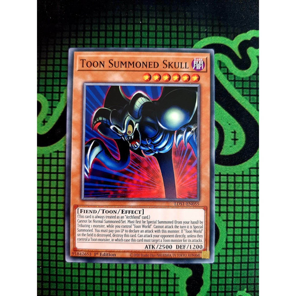 THẺ BÀI YUGIOH Monster Toon Summoned Skull - LDS1-EN055 - Common