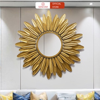 Gương treo tường phòng khách độc đáo SENCOM, gương trang trí decor phong cách Bắc Âu - 915