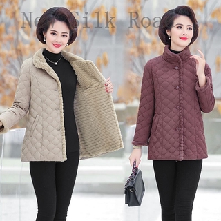 Áo Khoác Phao Cotton Thời Trang Mùa Đông 2020 Cho Phụ Nữ Trung Niên
