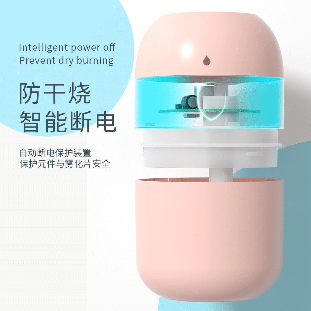 The Most Adorable Online Skin Moisturizing Small Night Light Essential Oil Lamp Sprayer Water Oxygen Machine Bacon, xiang ji Humidifier Humidifier Ultrasonic Aroma Diffuser Nebulizer yaOR