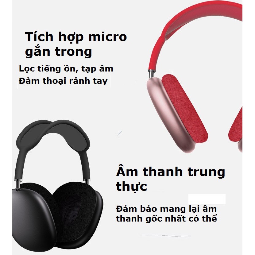 Tai nghe bluetooth không dây P9 Max chụp tai chống ồn âm trầm mạnh mẽ | BigBuy360 - bigbuy360.vn