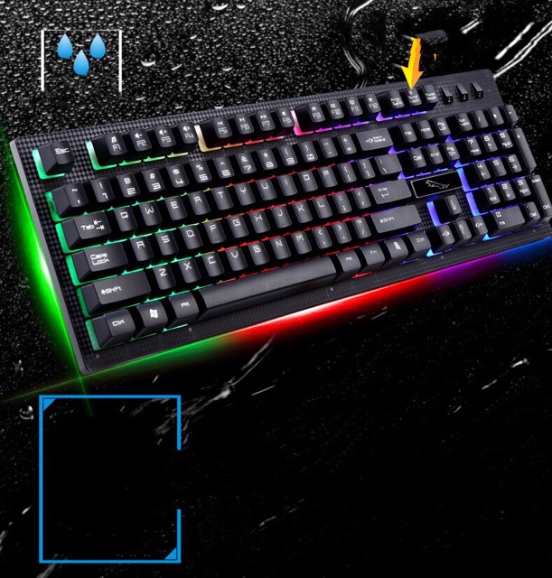 Bộ BÀN PHÍM giả cơ và CHUỘT G20 SUPER PRO NEW 2019 CHUYÊN GAME ĐÈN LED 7 MÀU DƯỚI PHÍM SIÊU ĐẸP