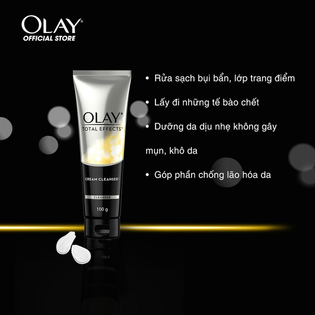 Olay Total Effects Sữa rửa mặt tạo bọt 100G