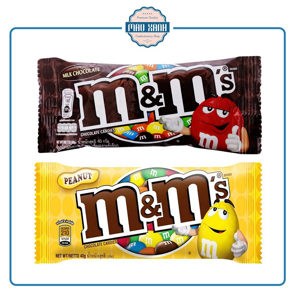 Kẹo Socola M&M's Sữa Và Đậu Phộng (Gói 37g)