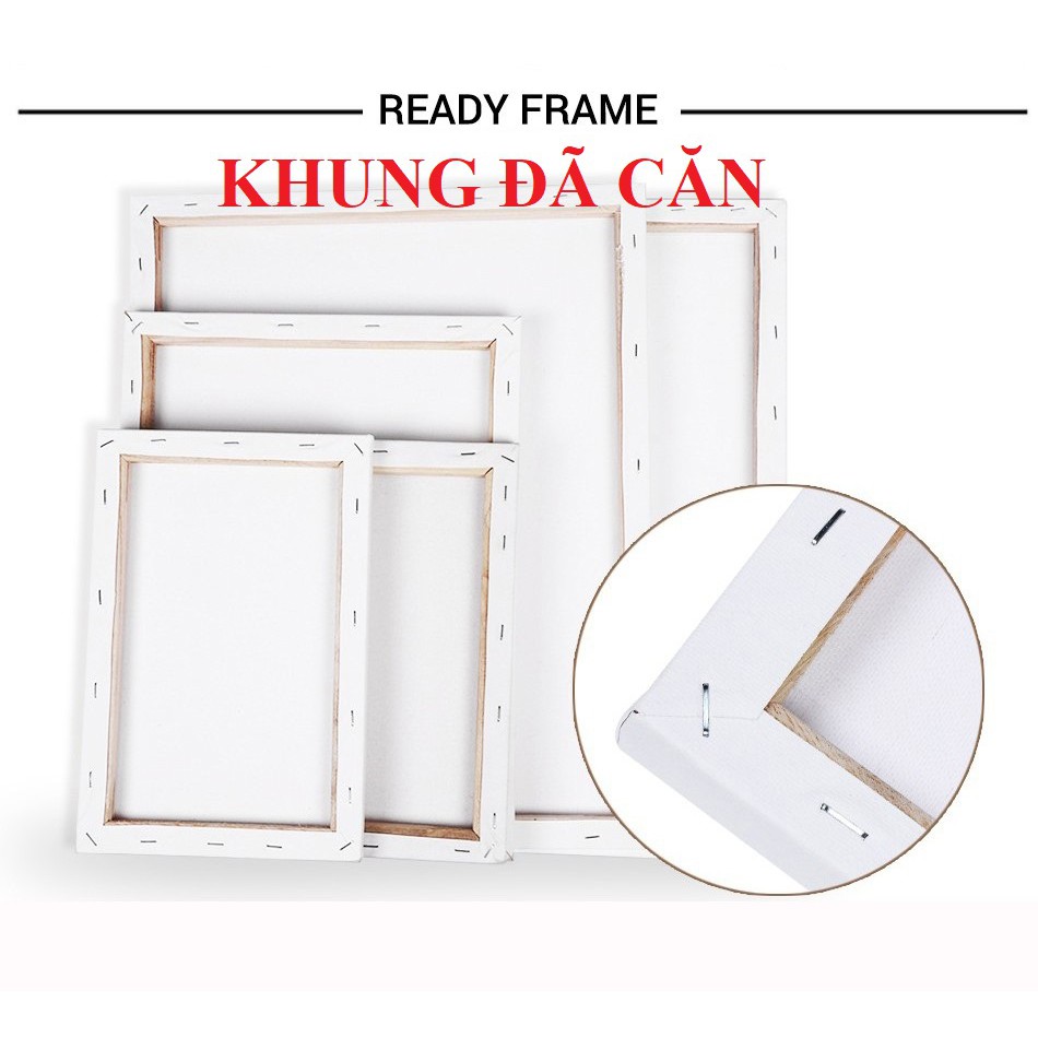 Tranh sơn dầu số hoá tự tô - Hoa cúc dại KTDZ0005 40x50cm có khung | BigBuy360 - bigbuy360.vn