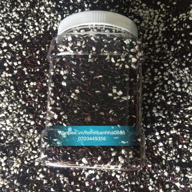 Trà gạo lứt tím than nhà làm 1kg