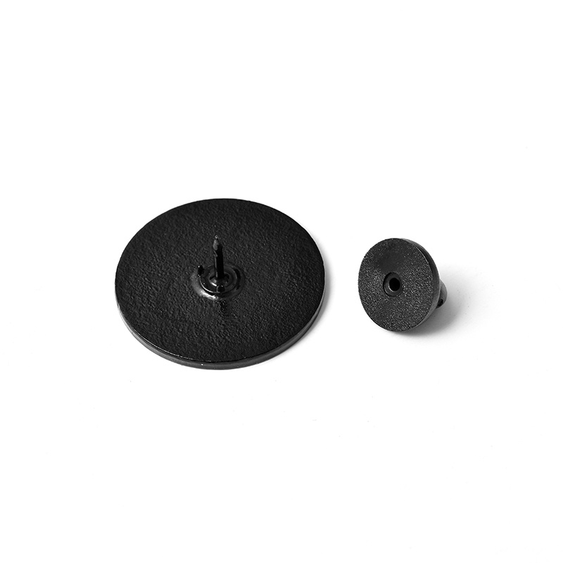 Ghim Cài Áo Hình Tròn Màu Trắng Đen Thời Trang Độc Đáo