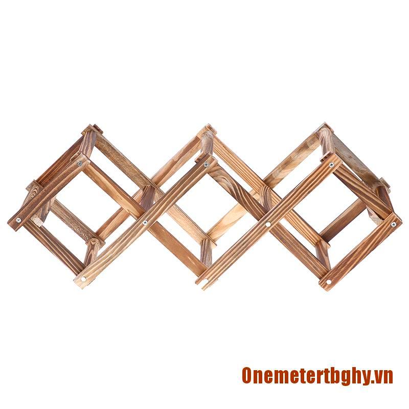 ༺๑One๑༻Wooden Red Wine Rack 5/6/10 Bottle Holder Mount Bar Display Shelf Folding Rack