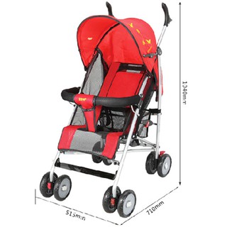 Xe đẩy em bé 630A kiểu lưới mùa hè