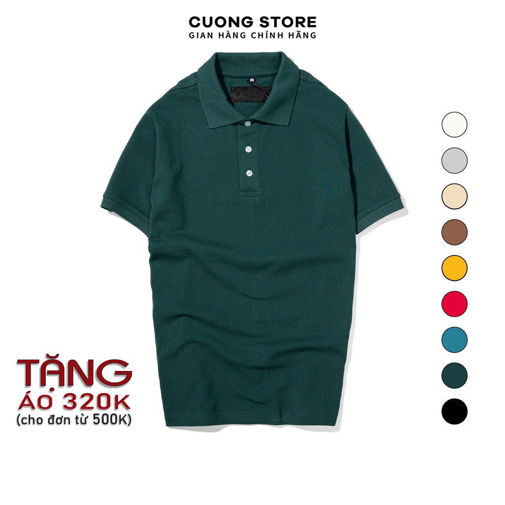 Áo thun Polo nam trơn MRC 2011053 vải cotton cao cấp, phom chuẩn, 9 màu thời thượng - CUONG STORE | BigBuy360 - bigbuy360.vn