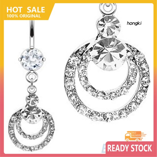 (Hàng Mới Về) Khuyên Rốn Đính Đá Thời Trang Cho Nữ