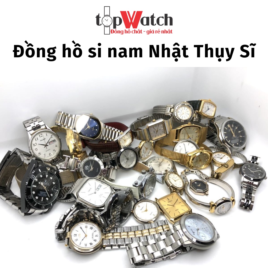 Lựa hàng trên livetream, Đồng hồ si Thụy sĩ, đồng hồ cơ nam đẹp, lịch lãm chính hãng còn hoạt động tốt - TOP WATCH