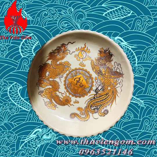 Mâm bồng vàng - Đồ thờ Bát Tràng