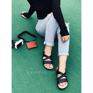 Sandal Đế Trấu SB14 Đen