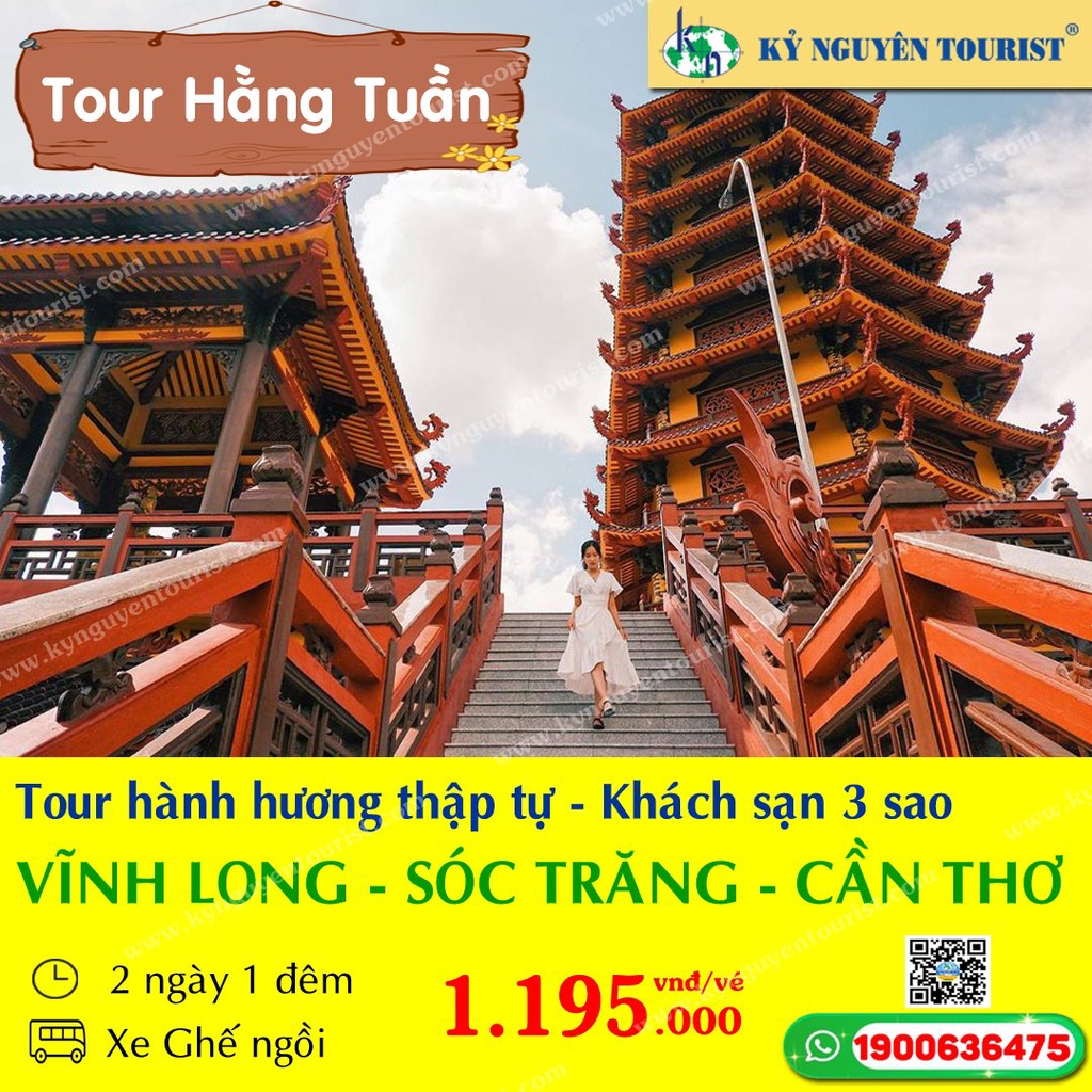 HÀNH HƯƠNG THẬP TỰ SÓC TRĂNG 2N1Đ - VĨNH LONG - CẦN THƠ