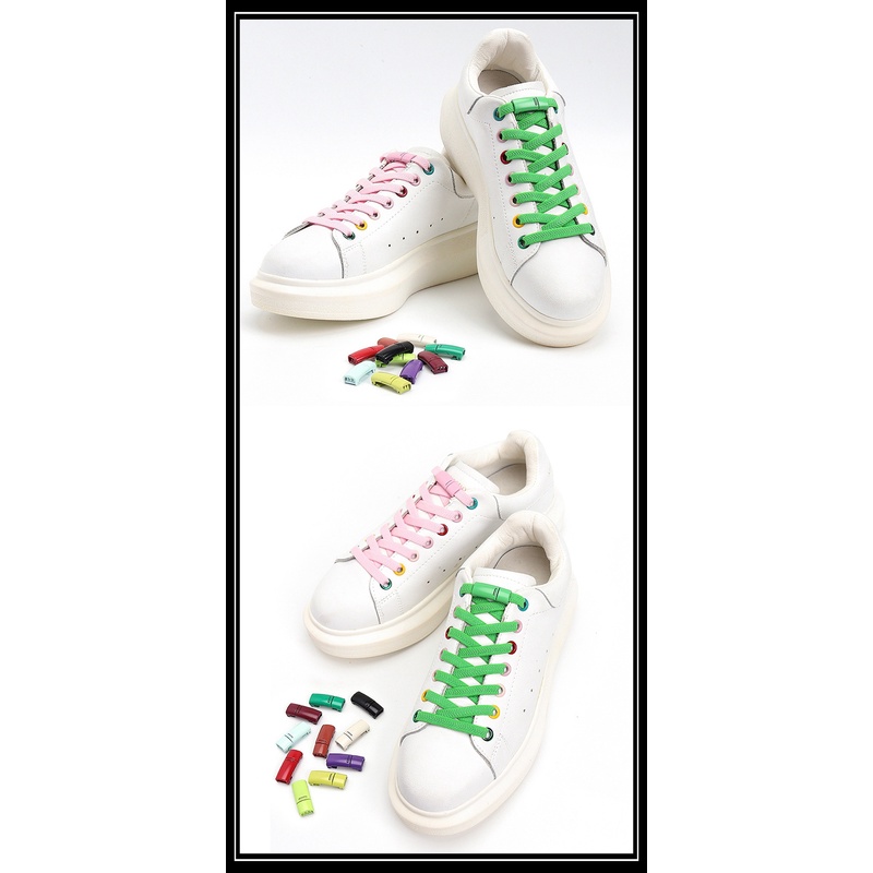 1 Cặp Dây Giày Co Giãn Từ Tính Không Cần Buộc Bằng Kim Loại Tiện Lợi 1 Giây