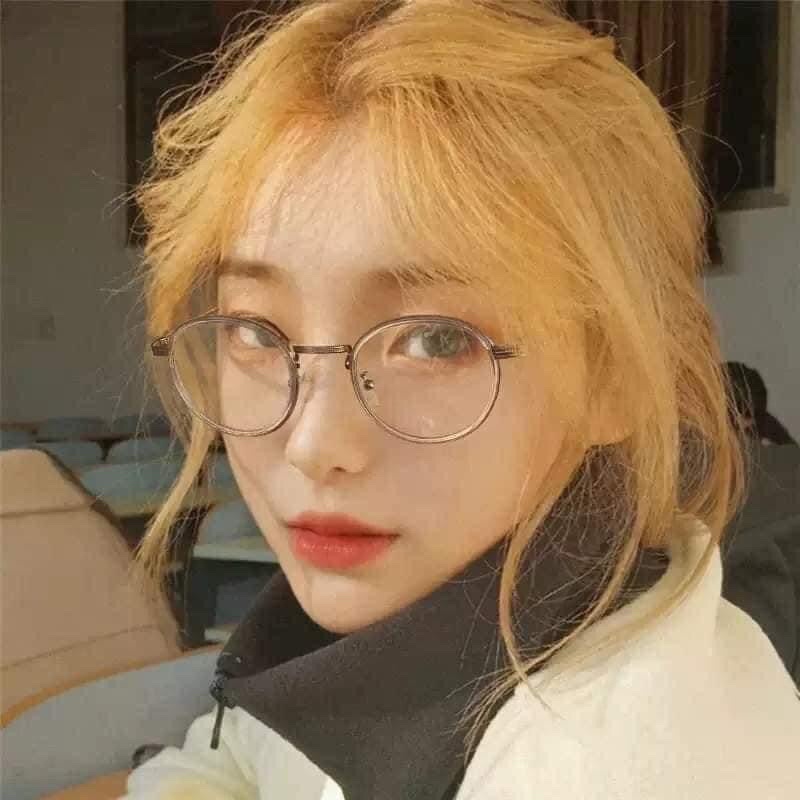 Mắt kính gọng kim loại chống ánh sáng xanh thời trang dành cho nữ