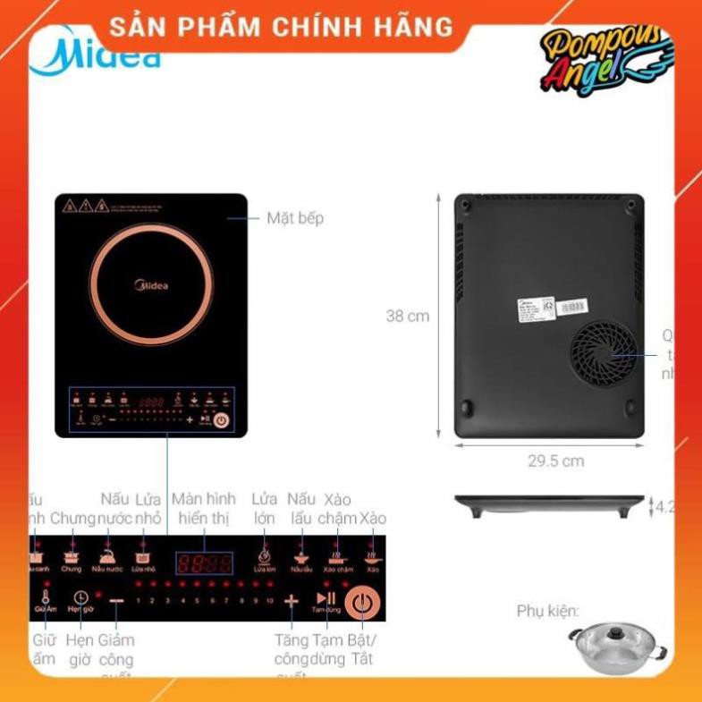 [FreeShip] Bếp điện từ đơn MIDEA MI-T2120DC , Hàng chính hãng - Bảo hành 12 tháng BM