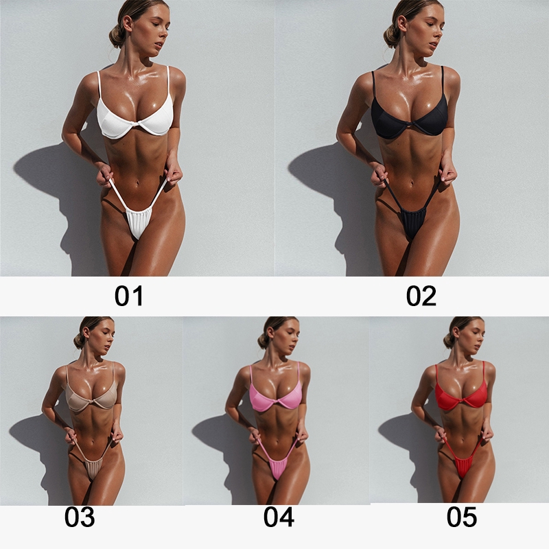 Bikini màu trơn gợi cảm dành cho nữ | BigBuy360 - bigbuy360.vn