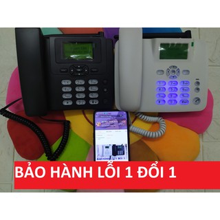 Điện thoại bàn cố định không dây lắp mọi loại sim di động LOA TO - HUAWEI ETS 3125i (MÀU ĐEN) - HUAWEI F316 (MÀU TRẮNG)