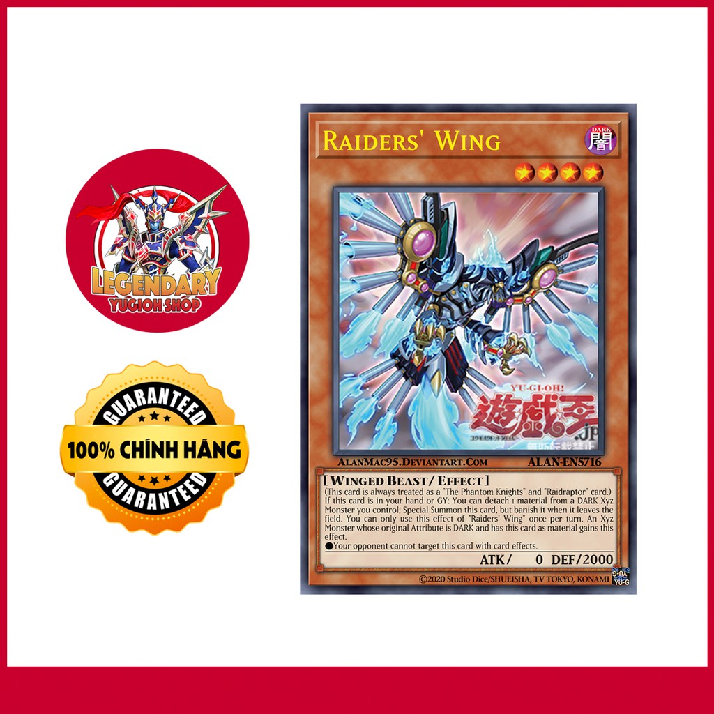 [Thẻ Bài Yugioh Chính Hãng] Raider's Wing