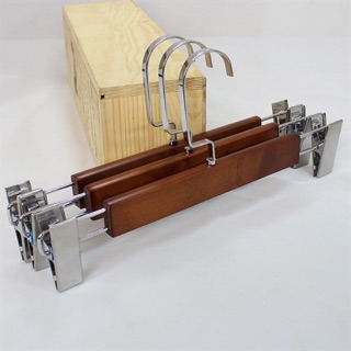 Kẹp gỗ tự nhiên mau nâu mạ inox cao cấp