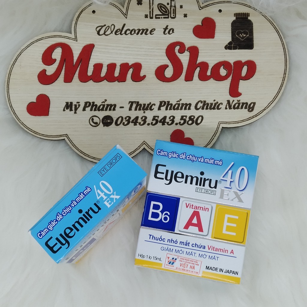 Dung dịch nhỏ mắt EYEMIRU 40EX lọ 15ml