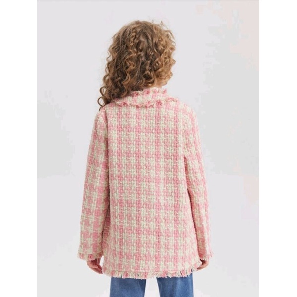 Áo khoác dạ tweed hãng Shein size 11/12y