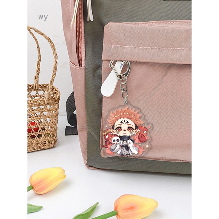 1 móc khóa hai mặt bằng acrylic hình Anime Jujutsu Kaisen Fushiguro Yuji Itadori Gojo Satoru Toge Megumi