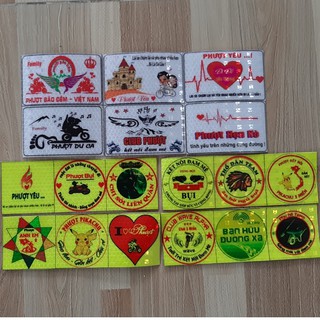 18 logo phượt phản quang ánh kim