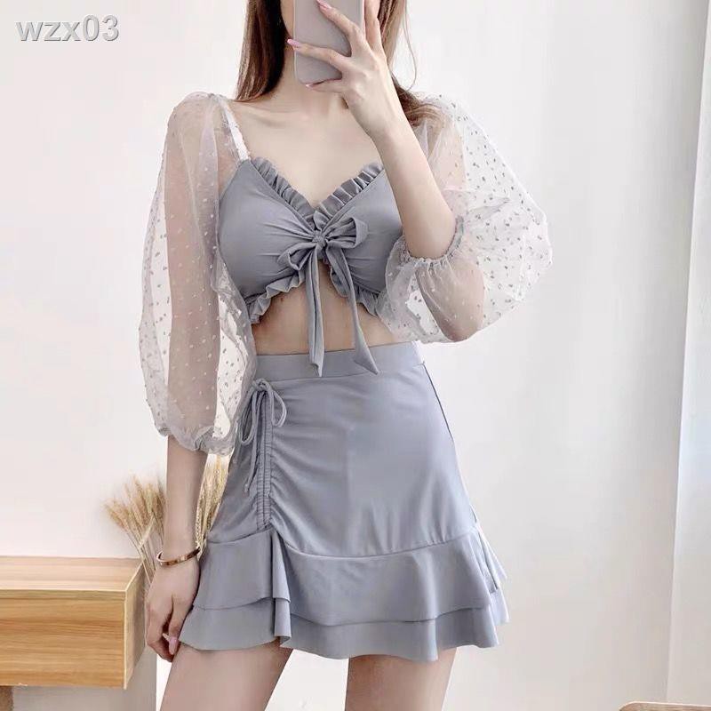 Áo tắm suối nước nóng mới 2020 nữ váy dài hai mảnh sexy kiểu bikini phù hợp cho học sinh che bụng và gầy | BigBuy360 - bigbuy360.vn