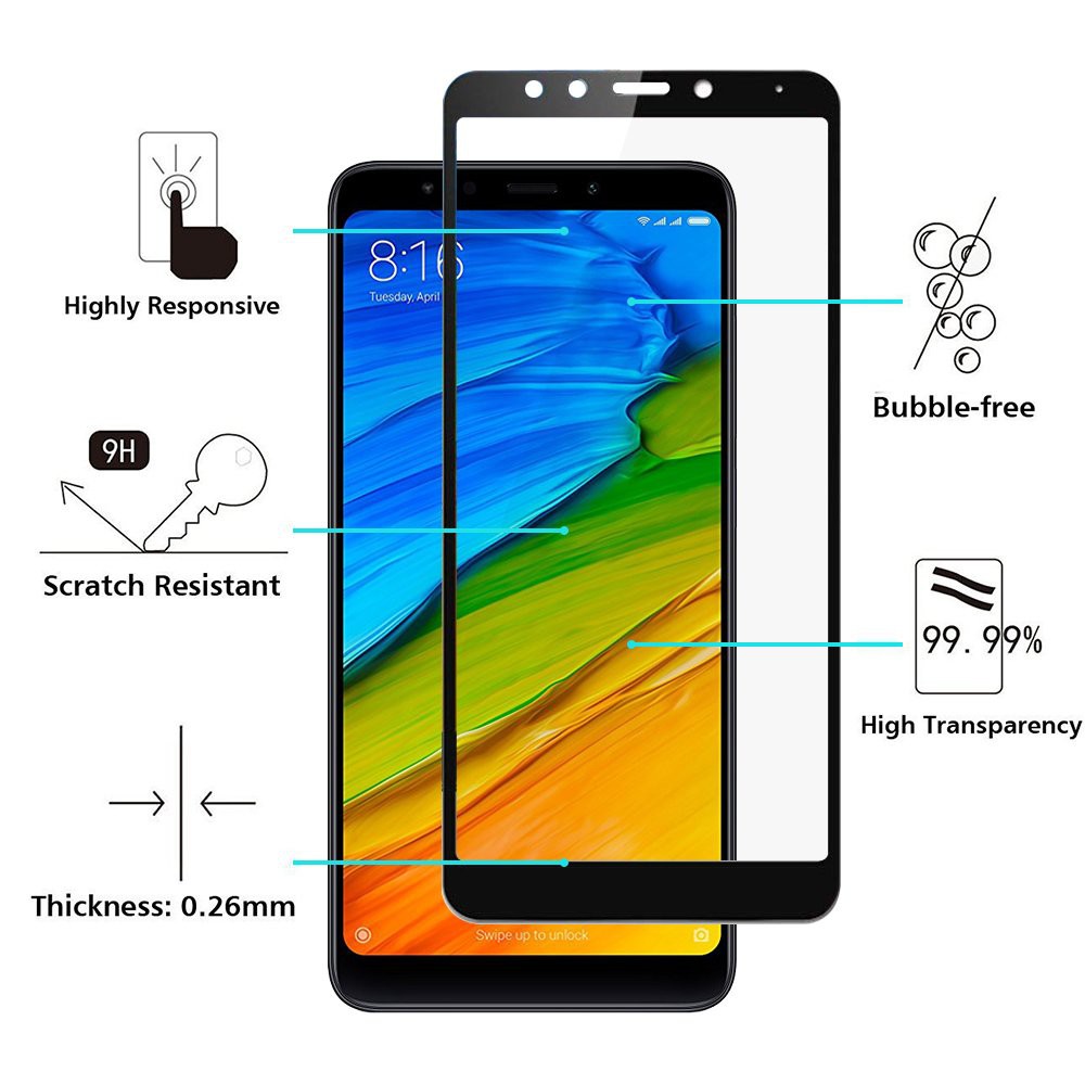 Cường lực 9D 10D Sư tử Full màn cho Redmi 7 Xiaomi Mi 8 SE Lite Mi 9 SE Redmi 5 Plus NOte 5 Note 6 Note 7 Mi A2 Lite