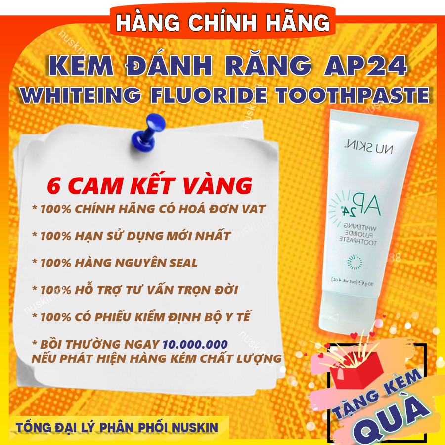 Kem Đánh Răng AP24 NuSkin Chính Hãng | Anti-Plaque Fluoride Toothpaste