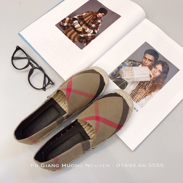 Giày slipon kẻ bbr fullbox