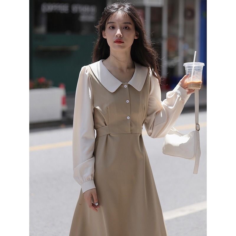 Đầm Dài Tay Váy Dài Tay Sơ Mi Thắt Eo Hàng Quảng Châu Siêu Đẹp (Ảnh Thật Ở Cuối) | BigBuy360 - bigbuy360.vn