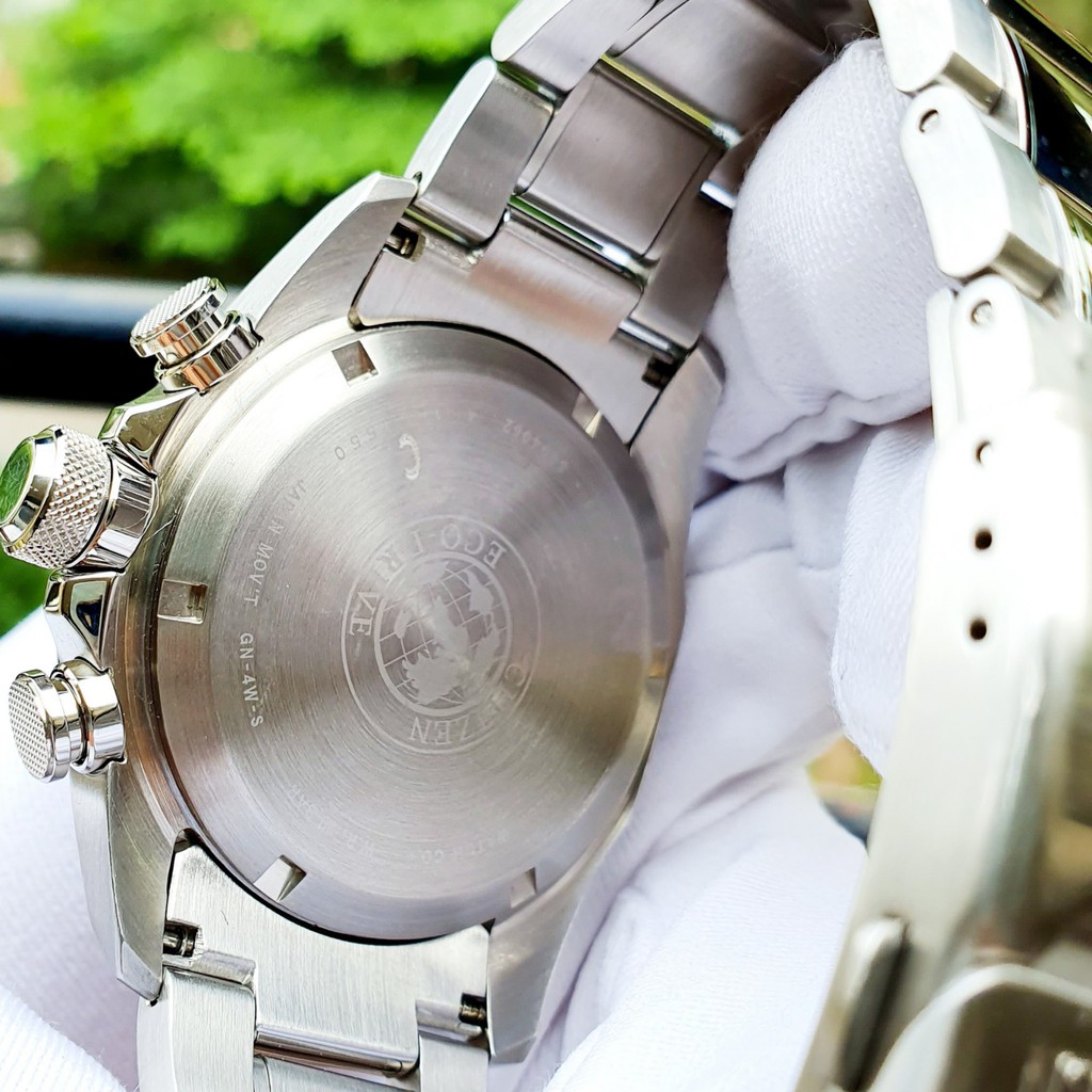 Đồng hồ Nam Citizen Eco Drive CA4170-51E Mặt nâu đen,Kim dạ quang,Lịch ngày-Năng lượng ánh sang-Dây kim loại-Size 43mm