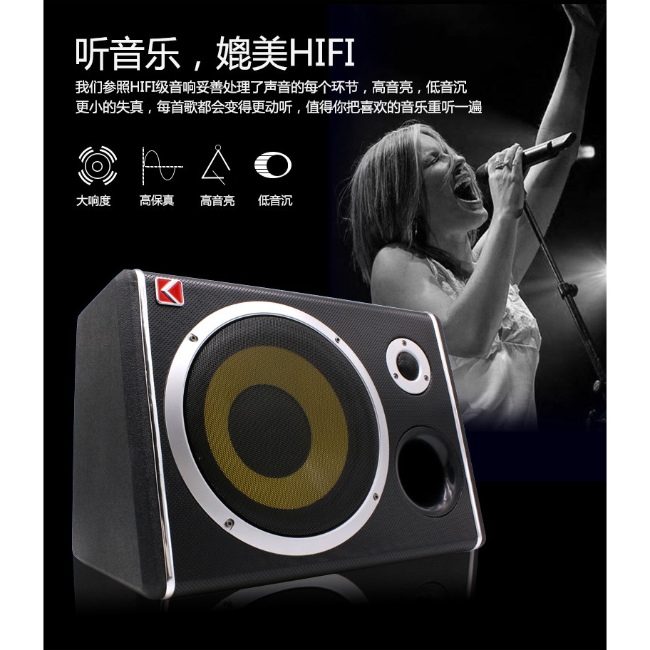 Loa Sub Siêu Trầm 10 Inch 600W 22Hz-20KHz K-1011APR