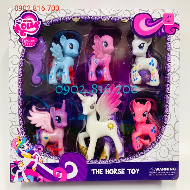 Bộ đồ chơi 6 chú ngựa Pony 118