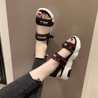 [CÓ SẴN_HÀNG QUẢNG CHÂU] (S109) Sandal nữ gấu đen LOXIA