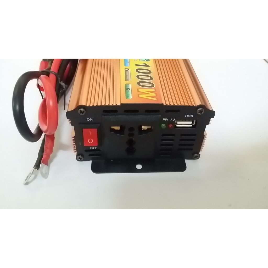 Inverter 12V kích điện đổi điện 1000W modified sine 24V, 48V, 60V lên 220V