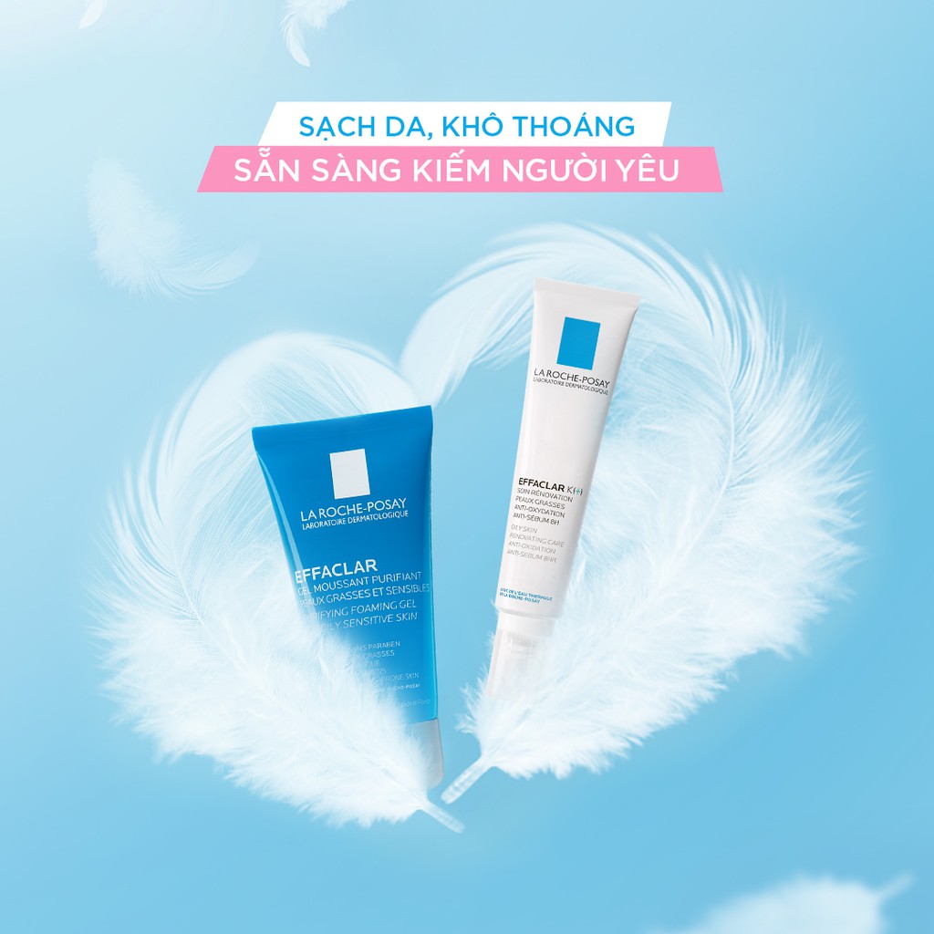 SET GIẢM MỤN LA ROCHE - POSAY GIẢM MỤN DUO+ KÈM SỮA RỬA MẶT 50ml