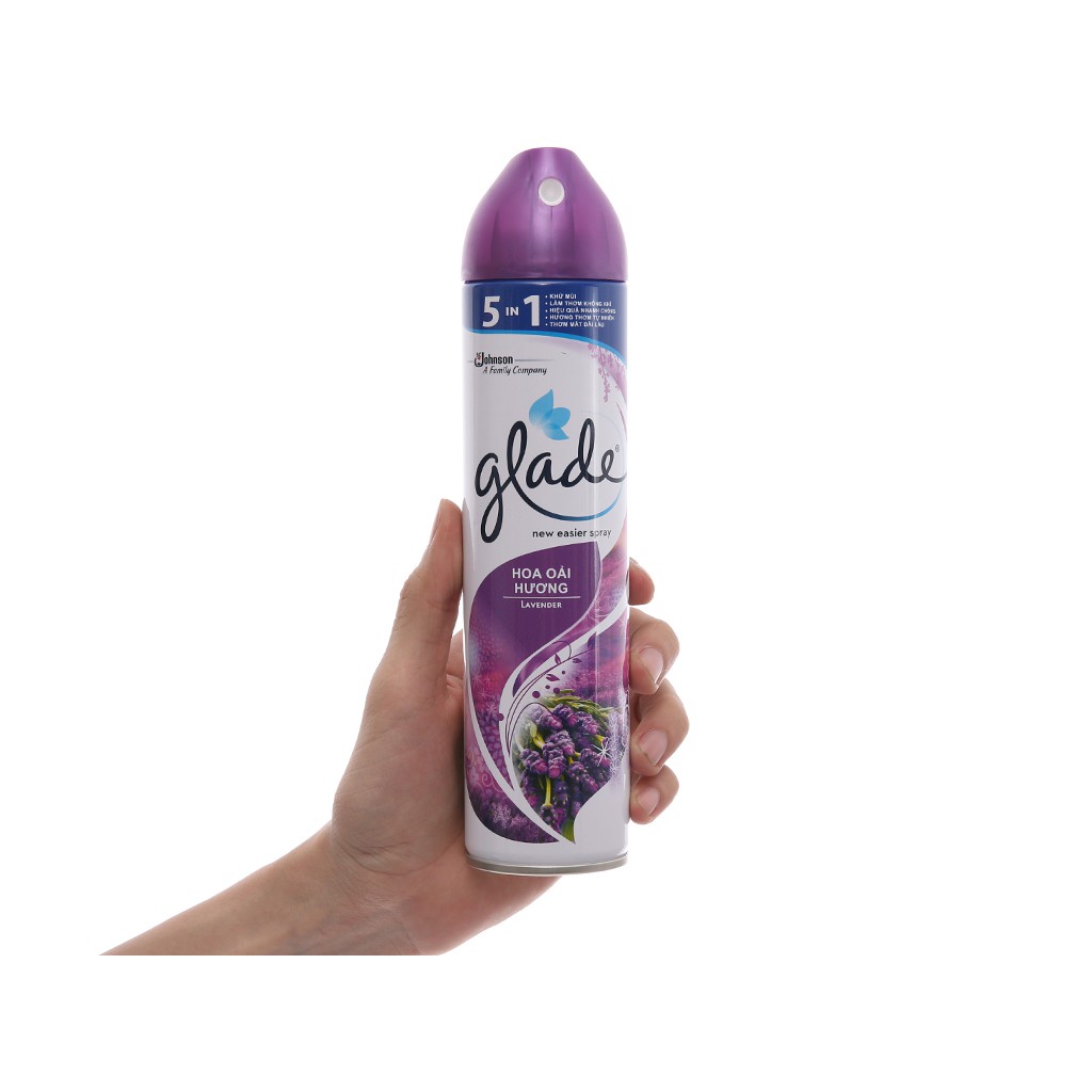 XỊT THƠM PHÒNG GLADE HƯƠNG LAVENDER &amp; HƯƠNG HOA 280G(THÁI LAN)