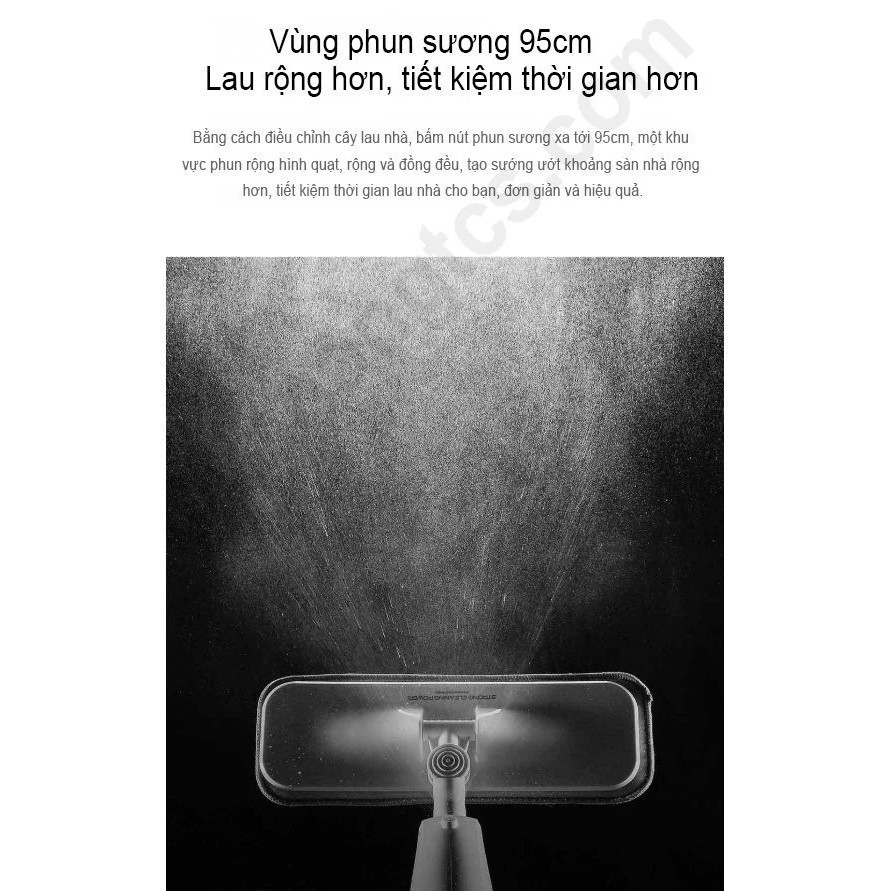 Cây lau nhà thông minh Xiaomi Deerma 2 trong 1 TB500 (Xịt nước &amp; Lau)