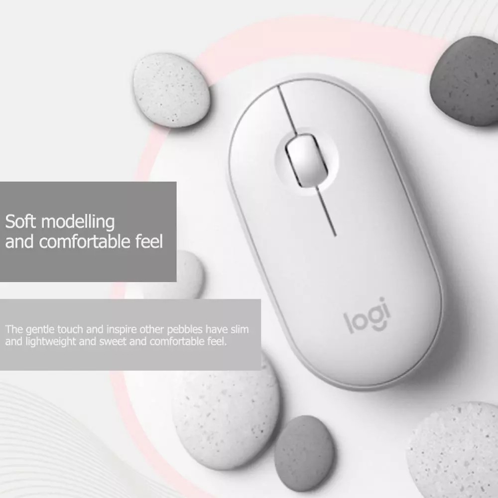 Logitech Pebble Chuột Bluetooth Không Dây Dual-Kết Nối Im Lặng 1000DPI Độ Chính Xác Cao Theo Dõi Quang Học Cho Laptop Công Sở