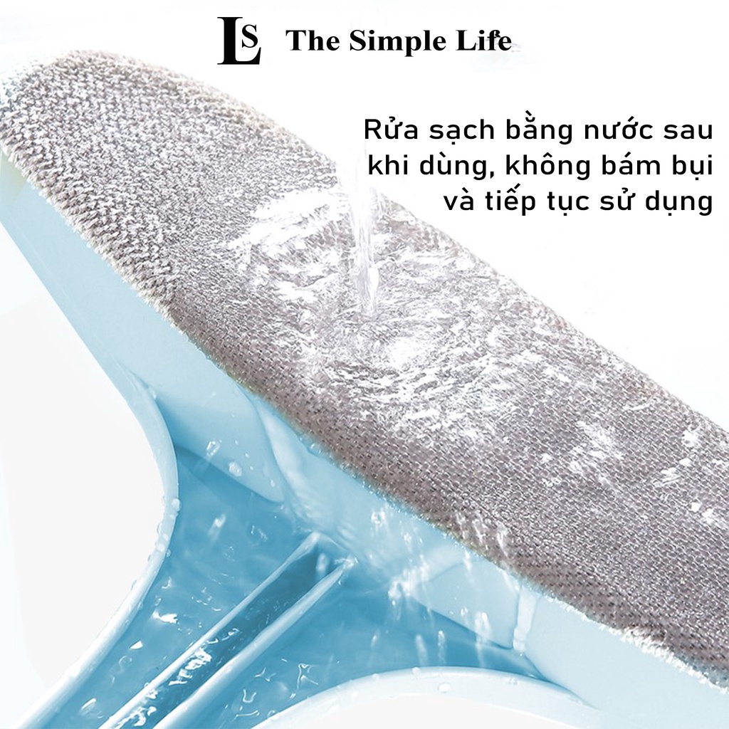 Cây lau kính, cây lau kính đa năng 2 mặt, dụng cụ vệ sinh ghế sofa, sàn nhà, rèm cửa, phủi bụi Coco Shangjia[CHÍNH HÃNG]