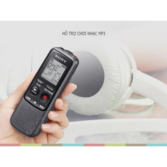 Máy ghi âm chính hãng Sony ICD - PX240 chuyên nghiệp, tích hợp nghe nhạc Mp3, thời gian dài, chắc-bền, bảo hành 12 tháng
