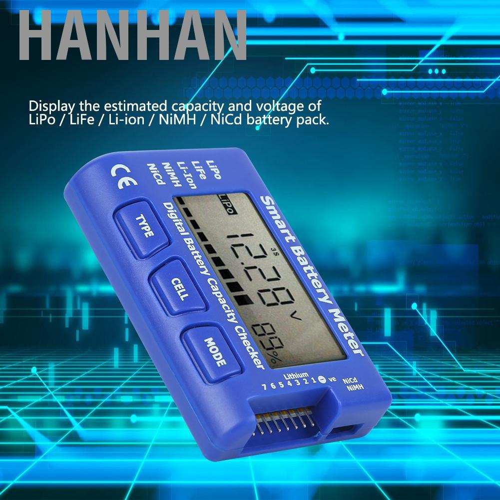 Đồng Hồ Đo Dung Lượng Pin Kỹ Thuật Số Hanhan 5 Trong 1 Với Màn Hình Lcd