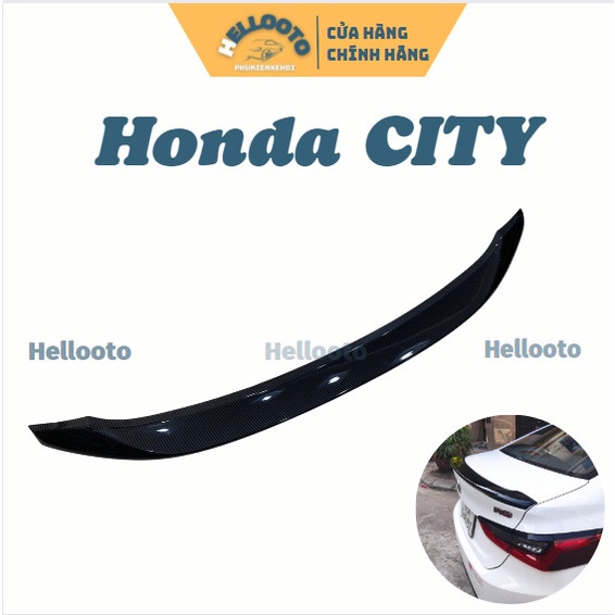 Đuôi Gió Thể Thao, Cánh Lướt gió Xe Honda City RS 2021 2022 2023 Hàng Mộc Chưa Sơn + Tặng kèm keo dính