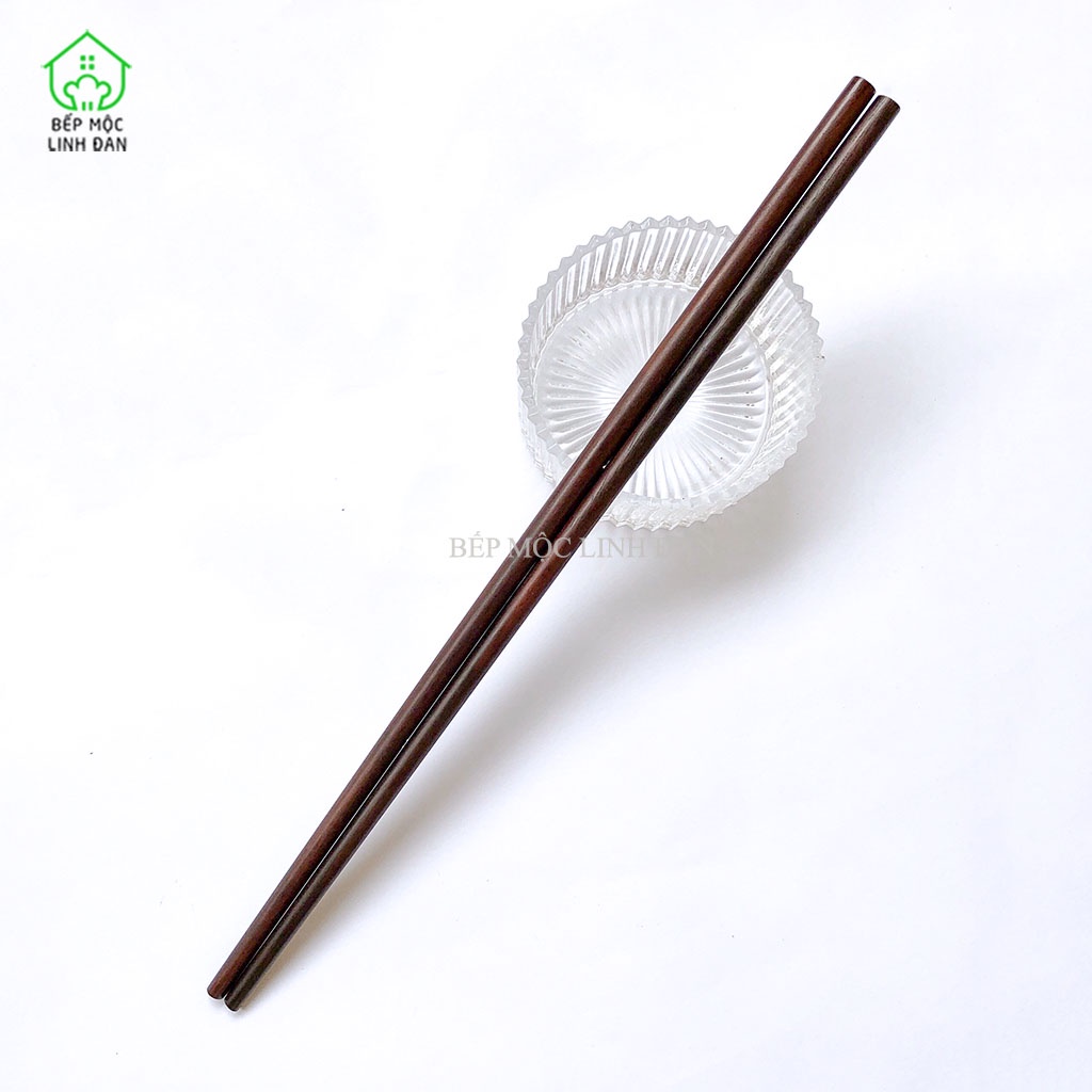 Đũa Xào Nấu Gỗ Trắc Việt Nam HAHANCO  Hàng Đẹp Siêu Sạch_01 Đôi 35cm